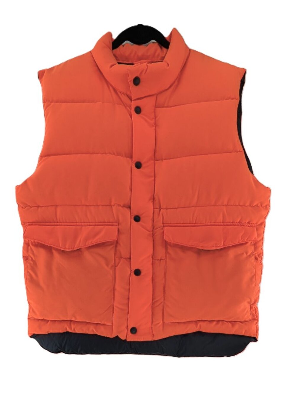 Cabelas Highlighter Orange HV Goose Down Puffer Vest Mens Sz M High Visibility